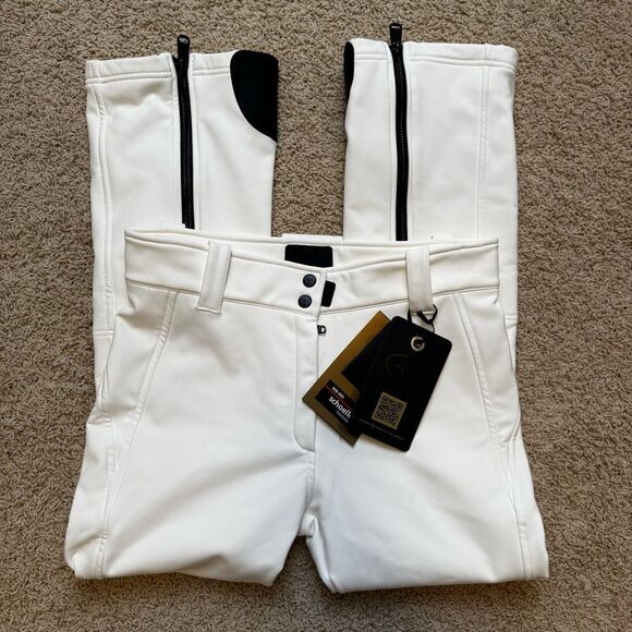 Goldbergh Pippa Ski Pants Waterproof White Black NWT US 14 - Picture 4 of 11